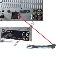 PIRANHA  Model : Encore Navigation System     uyumlu    DOUBLE DIN  TEYP  POWER SOKETİ