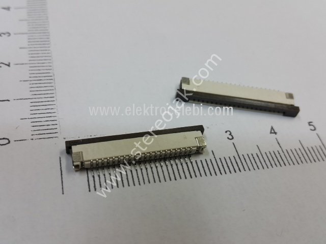 20 pin  1mm bacak aralığı   flat kablo soket yuvası