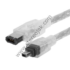 FIREWIRE , 6 PIN TO 4 PIN CABLE IEEE-1394 , DV Kablo , Ultra High Speed Serial Interface , Firewire Mini , 1.70 Metre