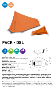 Trimm Pack-DSL 1 Kişilik 4 Mevsim Ultralight Çadır