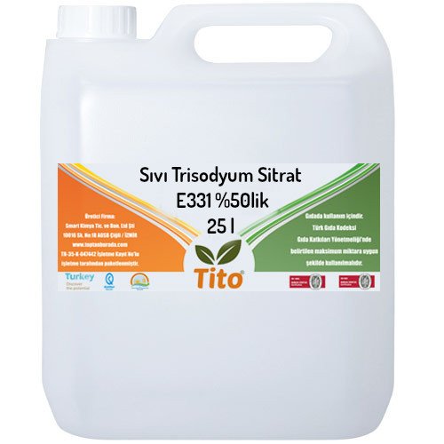 Sıvı Trisodyum Sitrat E331 %50lik 25 litre