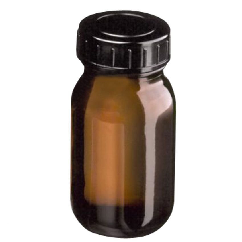 Amber Cam Numune Şişesi Geniş Boyunlu 100 ml 100 Adet