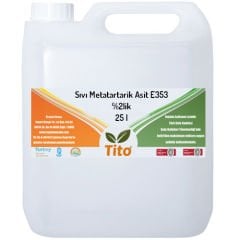 Sıvı Metatartarik Asit E353 %10luk 25 litre