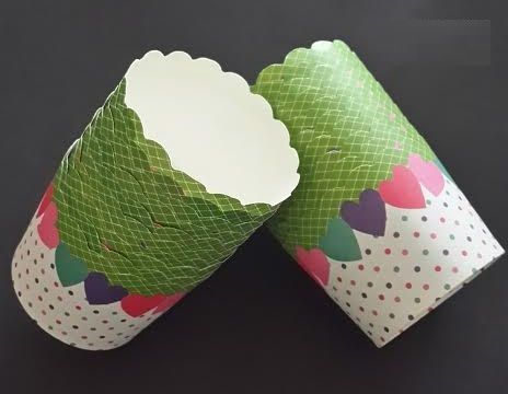 Kalpli Puantiyeli Muffin Cupcake Mini Kek Kalıbı Kapsülü 40 Adet