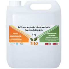 Safflower Aspir Gıda Renklendiricisi Sıvı Yağda Çözünür 5 kg