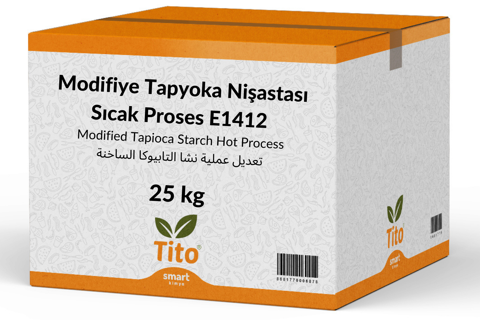 Modifiye Tapyoka Nişastası Sıcak Proses E1412 25 kg