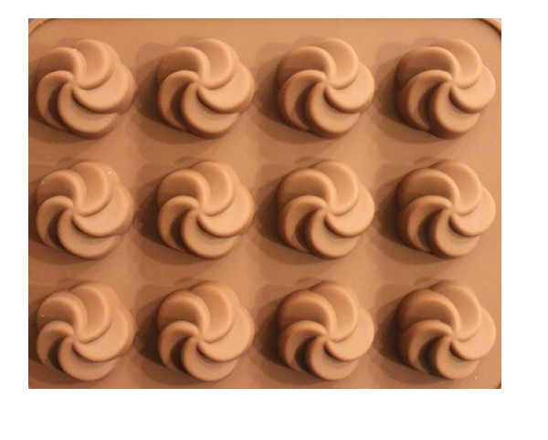 Çarkıfelek Silikon Kalıp Çikolata Muffin Sabun Kokulu Taş Mum Epoksi Kalıbı 12 Delikli