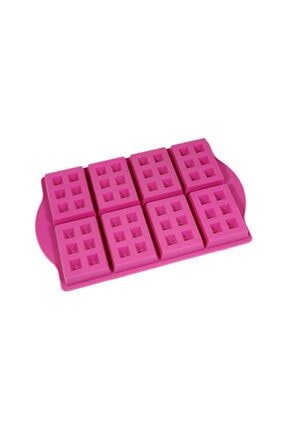 Waffle Silikon Kalıp 8x5,5 cm 6 Delikli