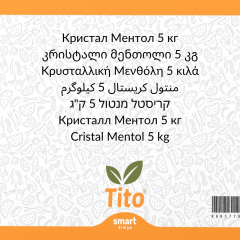 Kristal Mentol 5 kg