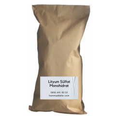 Lityum Sülfat Monohidrat (Lithium Sulfate Monohydrate) 25 kg