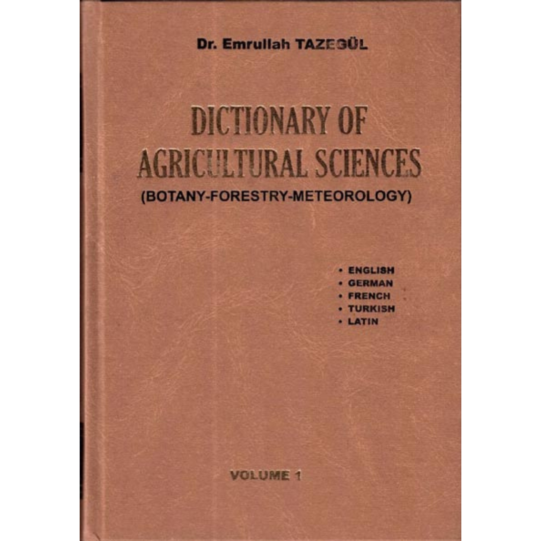 Tarım Bilimleri Sözlüğü (Dictionary Of Agricultural Sciences ) 2 Cilt Kitabı