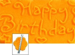 Happy Birthday Yazılı Dekor Mini Merdane -16.5 cm