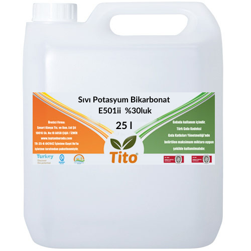Sıvı Potasyum Bikarbonat E501ii %30luk 25 litre