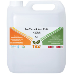 Sıvı Tartarik Asit E334 %10luk 5 litre