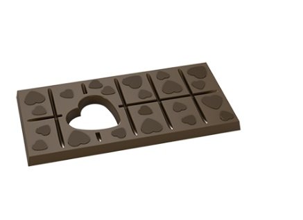 Delikli Kalp Polikarbon Çikolata Kalıbı 12 Delikli