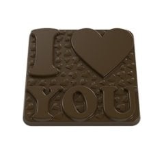 İ Love You Kalp Polikarbon Çikolata Kalıbı
