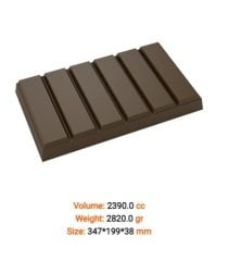 Dikdörtgen Tablet Polikarbon Çikolata Kalıbı
