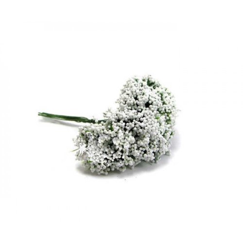 Beyaz Cipso Çiçek 12 Adet