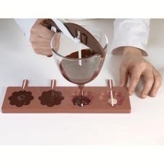 Silikon Lolipop Çiçek Çikolata Kalıbı 4 Adet