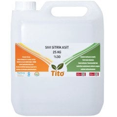 Sıvı Sitrik Asit Çözeltisi %30luk E330 25 kg