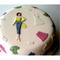 Patchwork Fashion Kız Pasta Süsleme Kalıbı 12,5x3,5 cm