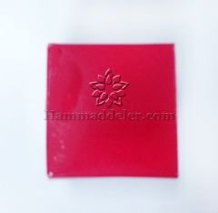 Kırmızı Asetat Kutu 5.5x5.5x2 cm 50 Adet