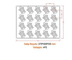 Kaplumbağa Şekilli Çikolata Kalıbı No:34