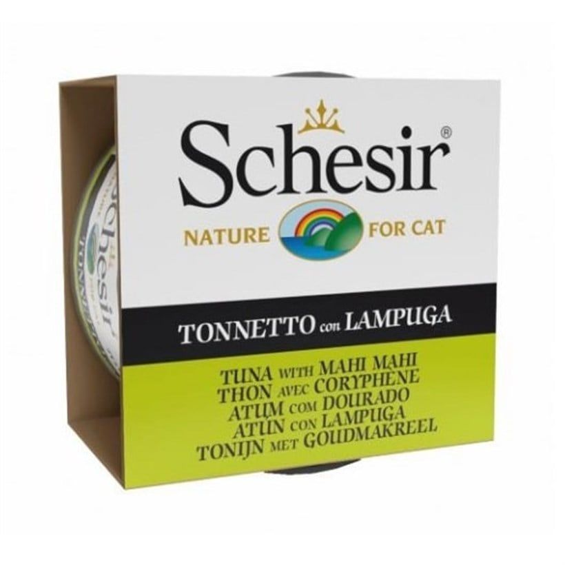 Schesir Ton Balığı ve Lambukalı (Mahi Mahi) Jöleli Kedi Konservesi 85 Gr skt:01/26