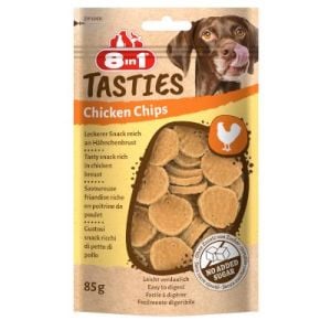 8 in 1 Tasties Chicken Chips Köpek Ödülü 85 gr 8 li SKT:02/26
