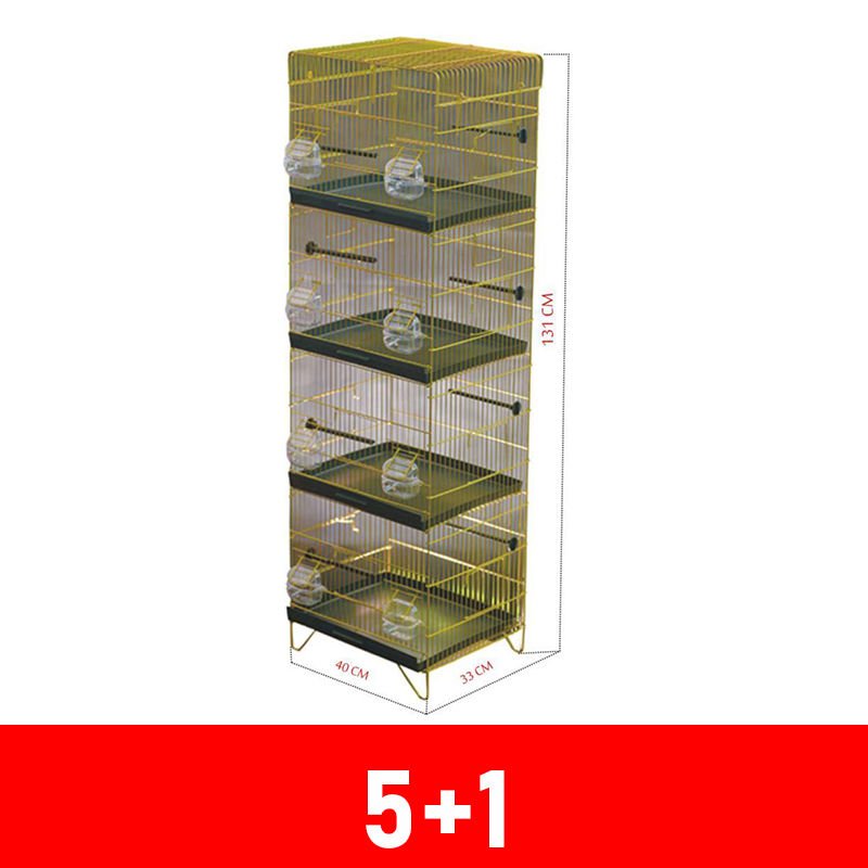 Canser 4 Katlı Sarı Galvaniz Üretim Kafes  (C509)