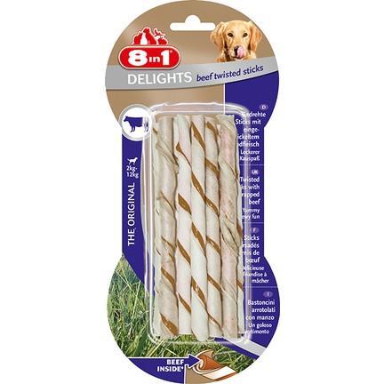 8 In 1 Delight Beef Twisted Sticks Köpek Çiğneme Kemiği 6 lı Skt:02/26