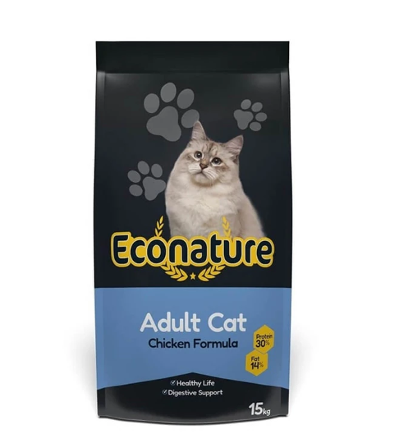 Econature Plus Tavuklu Yetişkin Kedi Maması 15 kg