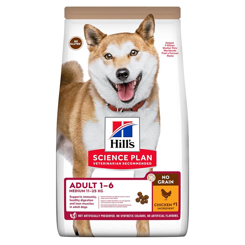 Hills Medium Tavuk Etli Orta Irk Tahılsız Köpek Maması 12 Kg Skt:12/24