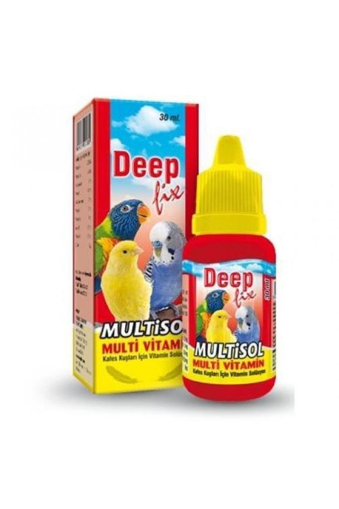 Deep Multisol Kuş Vitamini 30 Ml 12'Li  SKT:10/25