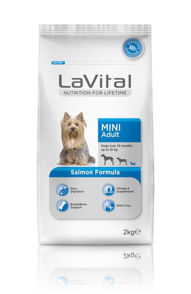 La Vital Mini Adult Somonlu Yetişkin Köpek Maması 1,5 Kg Skt:06/25