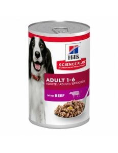 Hills Science Plan Etli Yetişkin Köpek Yaş Maması 370gr*12 li skt:03/25