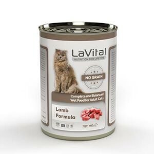 Lavital Kuzulu Tahılsız Yetiskin Kedi Konservesi Ezme 400gr 12 li