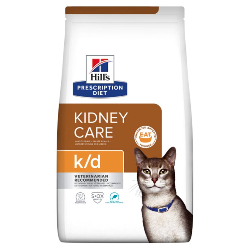 Hills Kidney Care K/D Tuna Balıklı Kedi Böbrek Bakımı 1.5 Kg skt:02/25