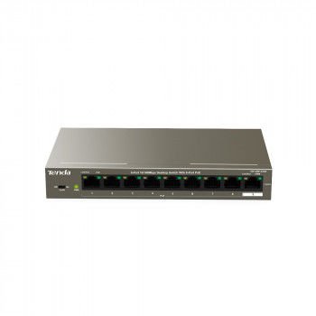 TENDA TEF1109P-8-63W 8 PORT 10/100 1 UPLI POE SWIT