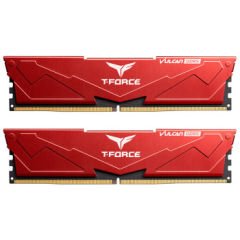 Team T-Force Vulcan Red 32GB (2x16GB) 5600Mhz CL36 DDR5 Gaming Ram (FLRD532G5600HC36BDC01)