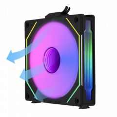 LIAN LI REVERSE UNI FAN SL-INFINITY 120-1 SİYAH KASA FANI