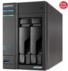 ASUSTOR AS6602T 2 YUVALI 4GB NAS DEPOLAMA ÜNİTESİ