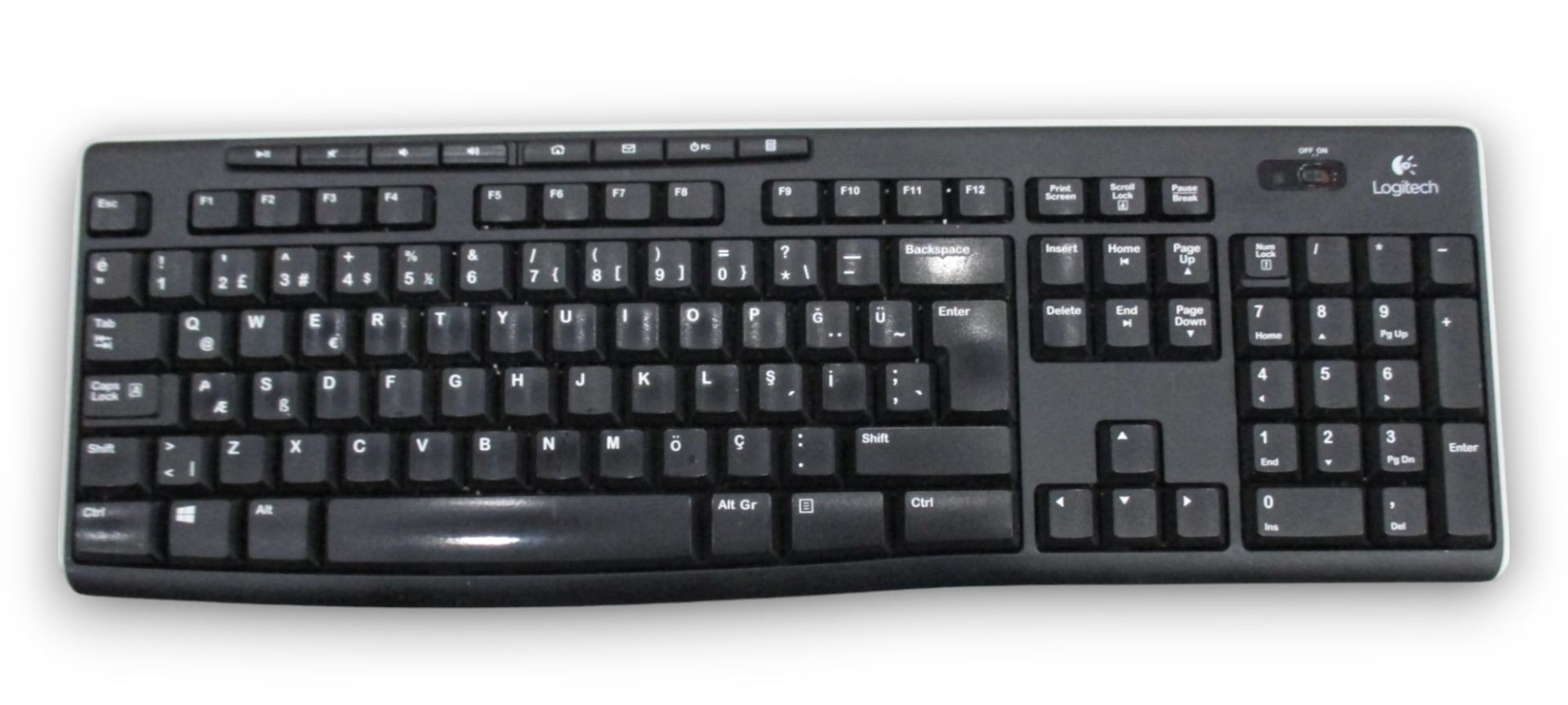 2. EL LOGITECH K270 KABLOSUZ KLAVYE (UNIFYING DESTEKLİ - ALICI YOK)