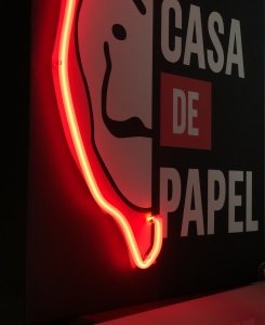 La Casa De Papel Neon Şekil