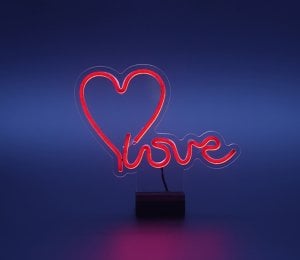 Kalp ve Love Neon Led