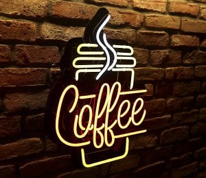 Coffee Neon Şekil