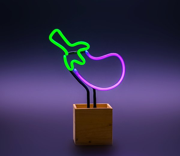 Patlıcan Neon Şekil
