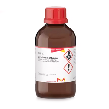 Sigma-Aldrich 34856 Dichloromethane suitable for HPLC, ≥99.8%, contains amylene as stabilizer 100 mL