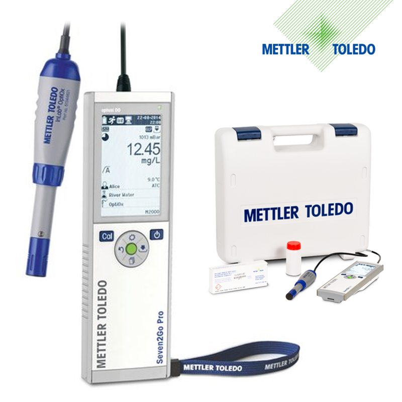 METTLER TOLEDO Seven2Go™ DO Ölçer S9 Saha Kiti InLab OptiOx-ISM IP67 DO Elektrodu ve uGo Taşıma Çantası ile