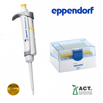 Eppendorf Research® plus 4'lü Otomatik Pipet Seti 0.1 – 2.5 µL, 2 – 20 µL, 20 – 200 µL, 100 – 1000 µL ve Uçları ile Komple